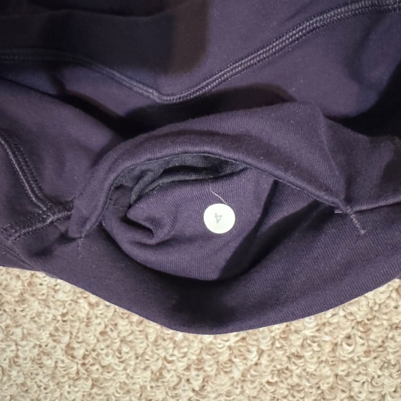 Lululemon Dark Purple Mesh Detail Leggings - Picture 6 of 7